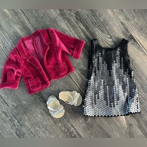 American Girl Tenney’s sparkling sequin performance outfit